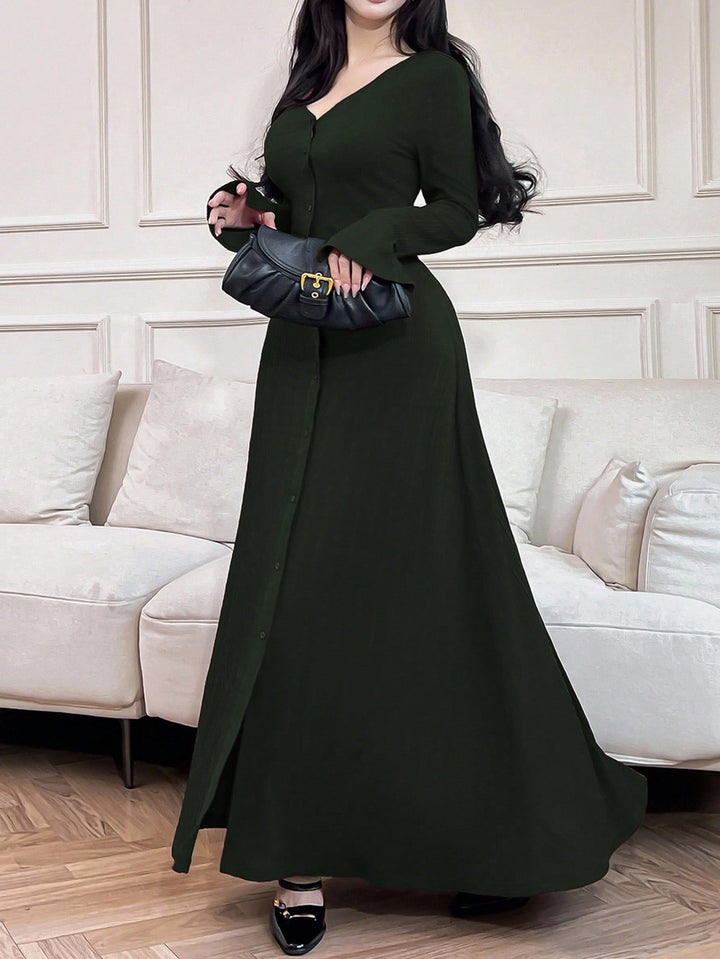 Rochie maxi SHEIN, verde