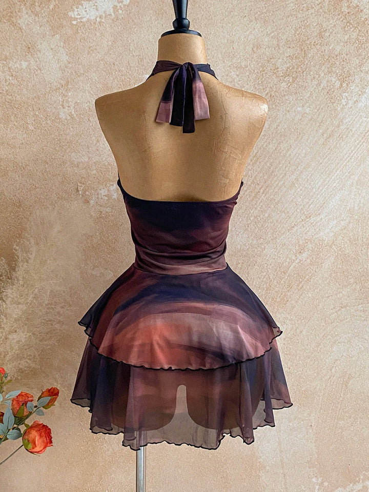 Rochie mini SHEIN, maro