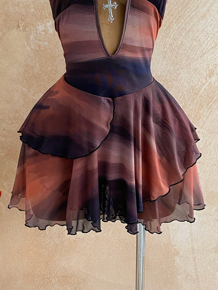 Rochie mini SHEIN, maro