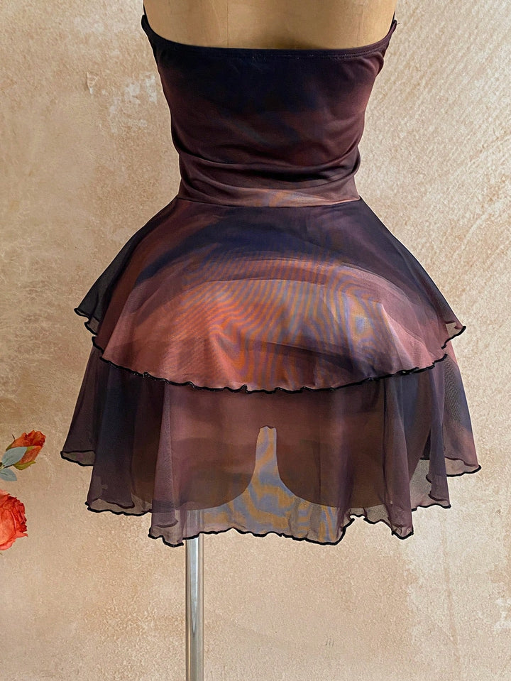 Rochie mini SHEIN, maro