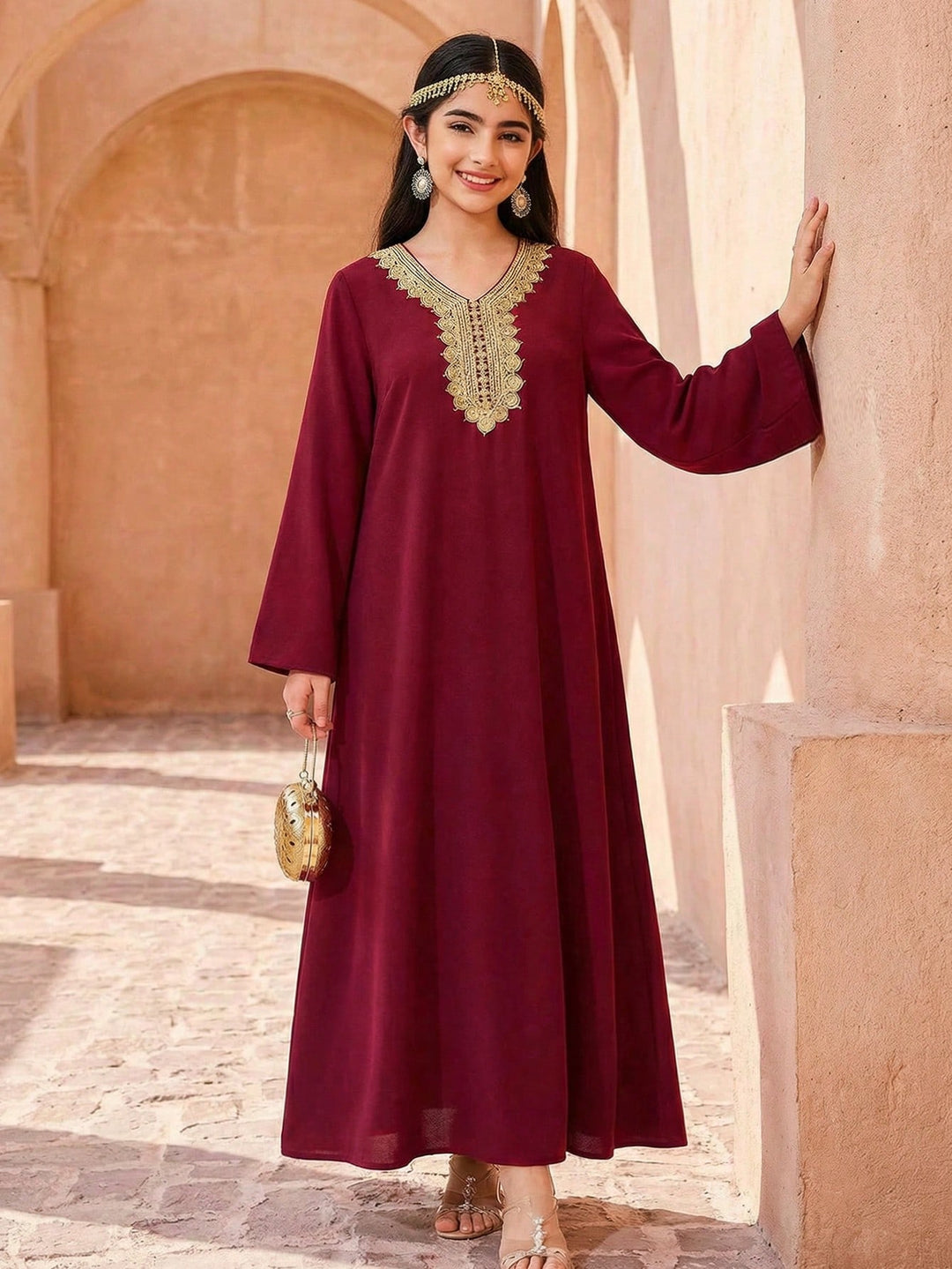 SHEIN Ruha, burgundi