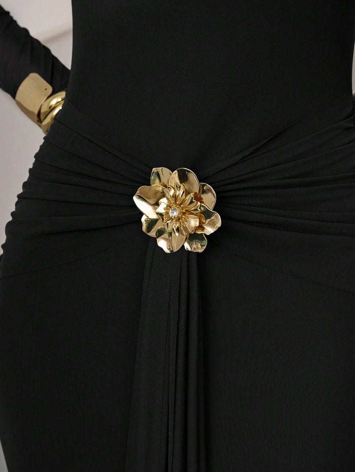 SHEIN Maxi ruha, fekete