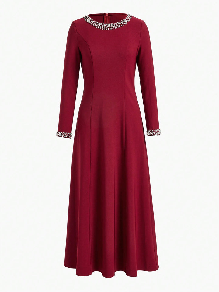 Rochie maxi SHEIN, vișiniu