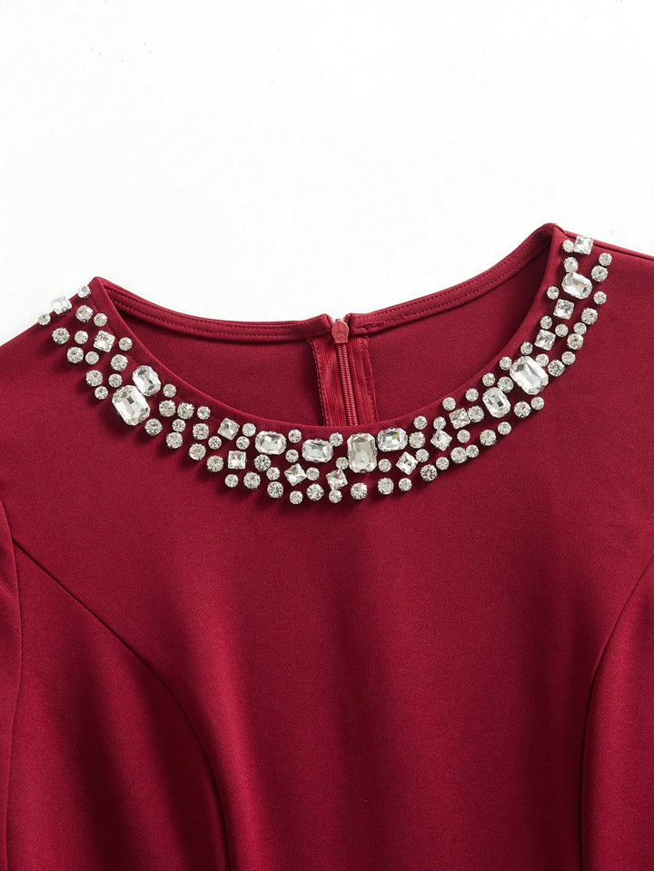 Rochie maxi SHEIN, vișiniu