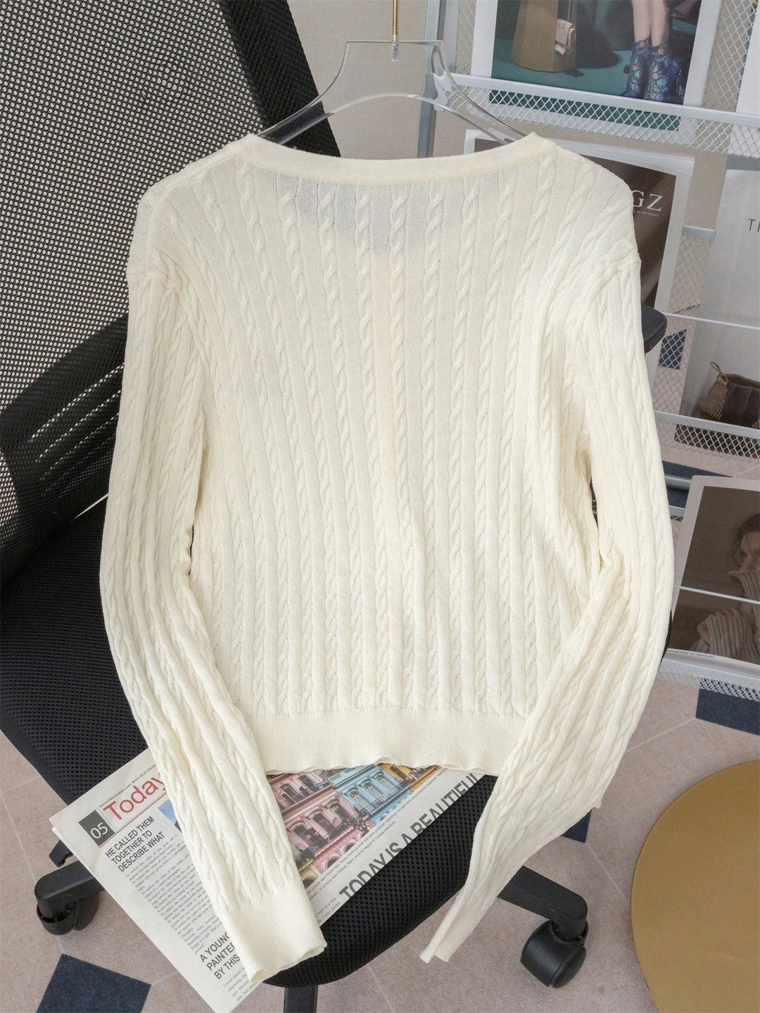 Cardigan SHEIN, bej