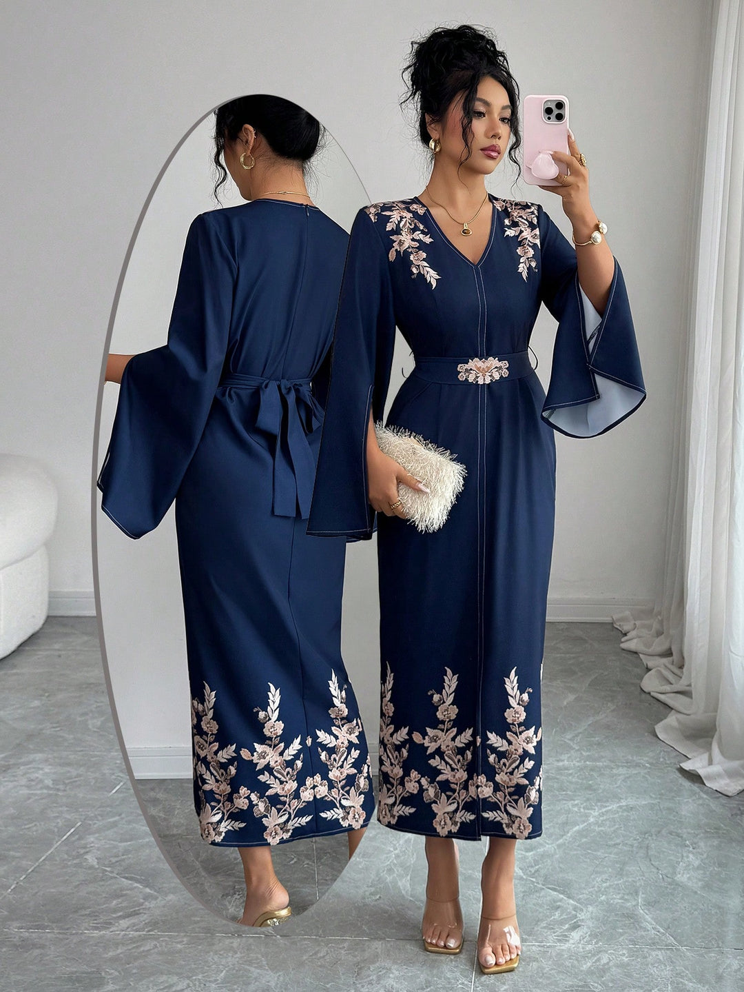 Rochie maxi SHEIN, mix culori