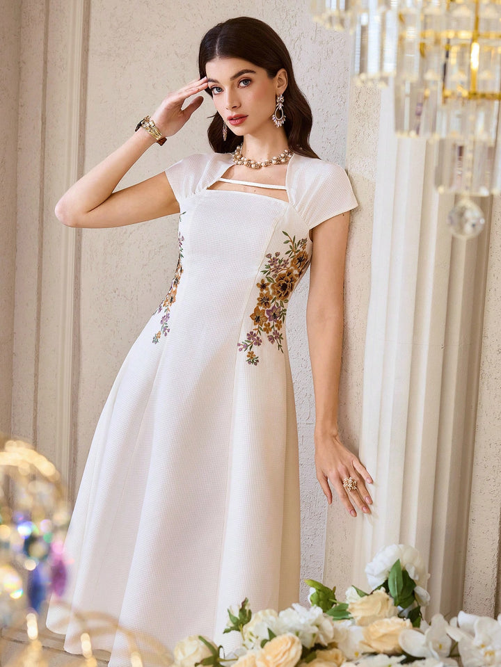Rochie midi SHEIN, bej