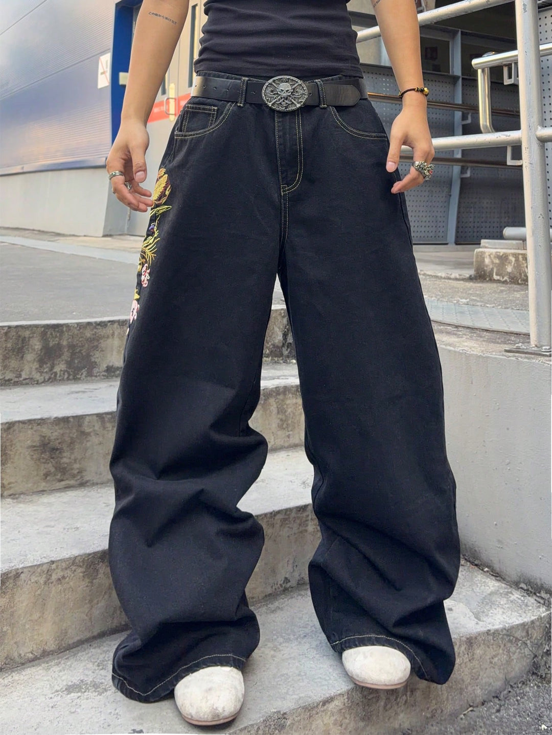 Jeans SHEIN, negru