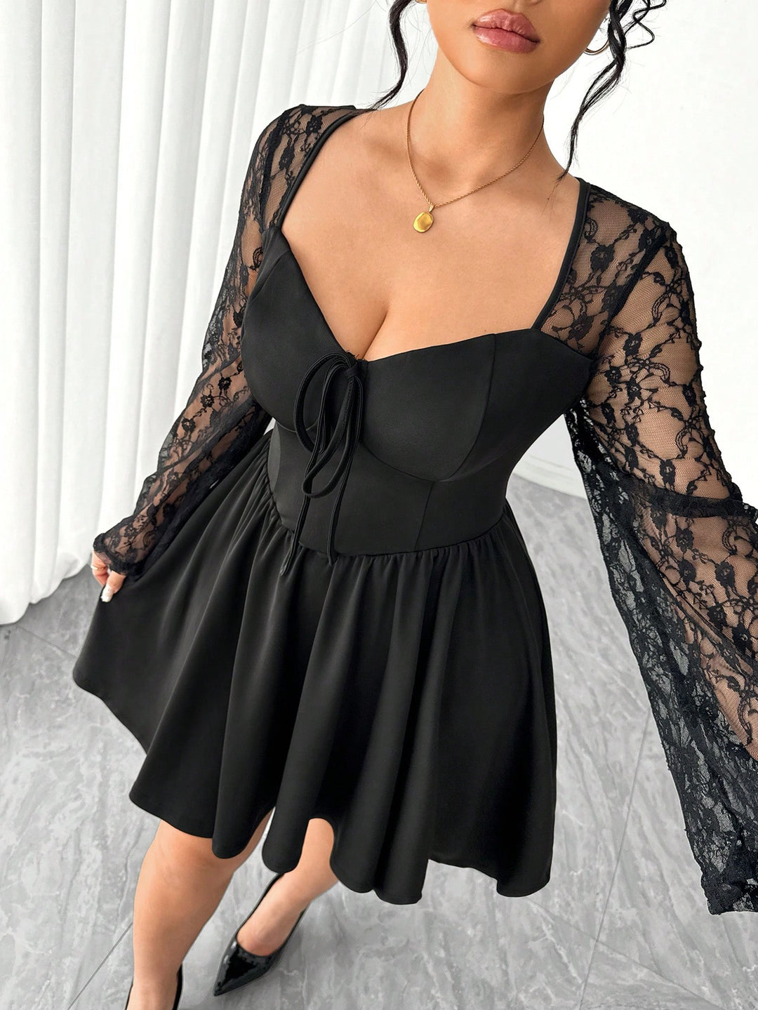 SHEIN ruha, fekete