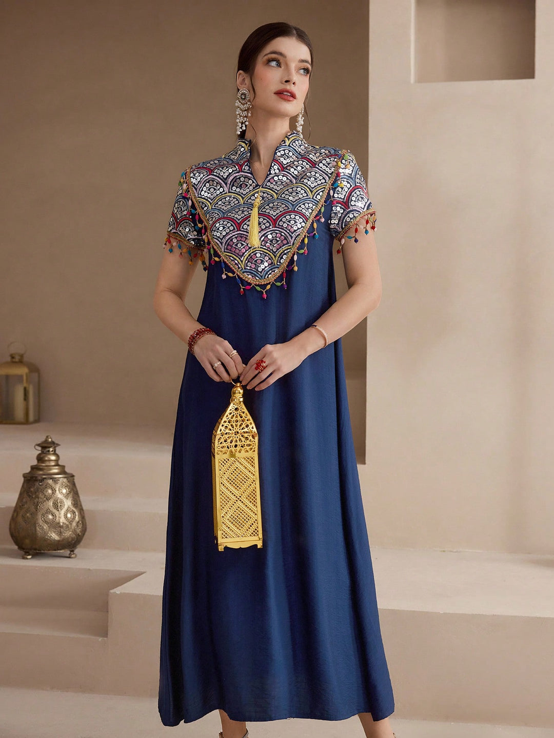 Set caftan și jalabiya SHEIN