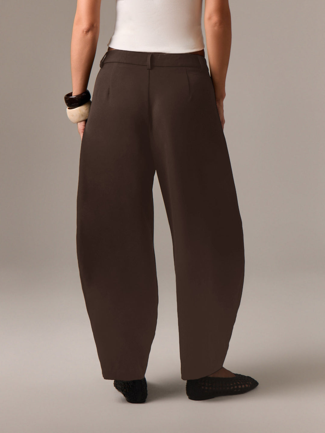 Pantalon SHEIN, maro