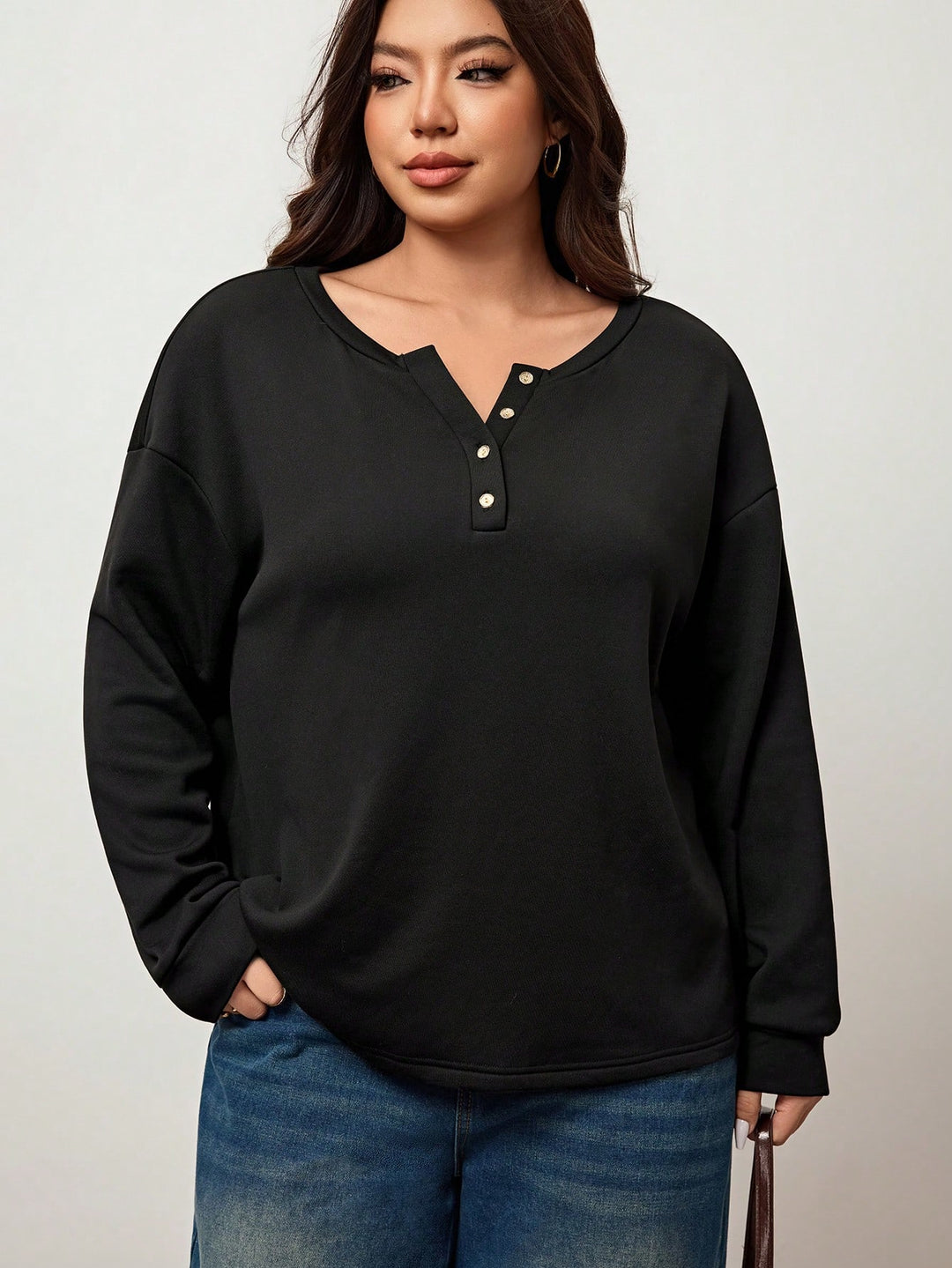 SHEIN blúz, fekete