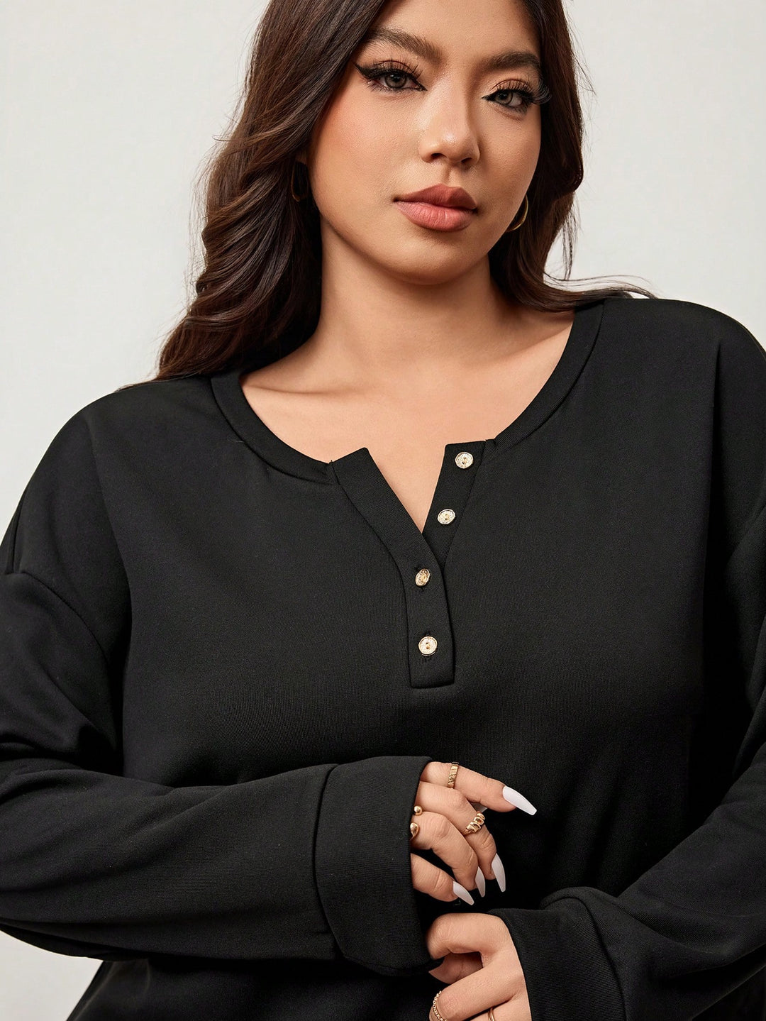 SHEIN blúz, fekete