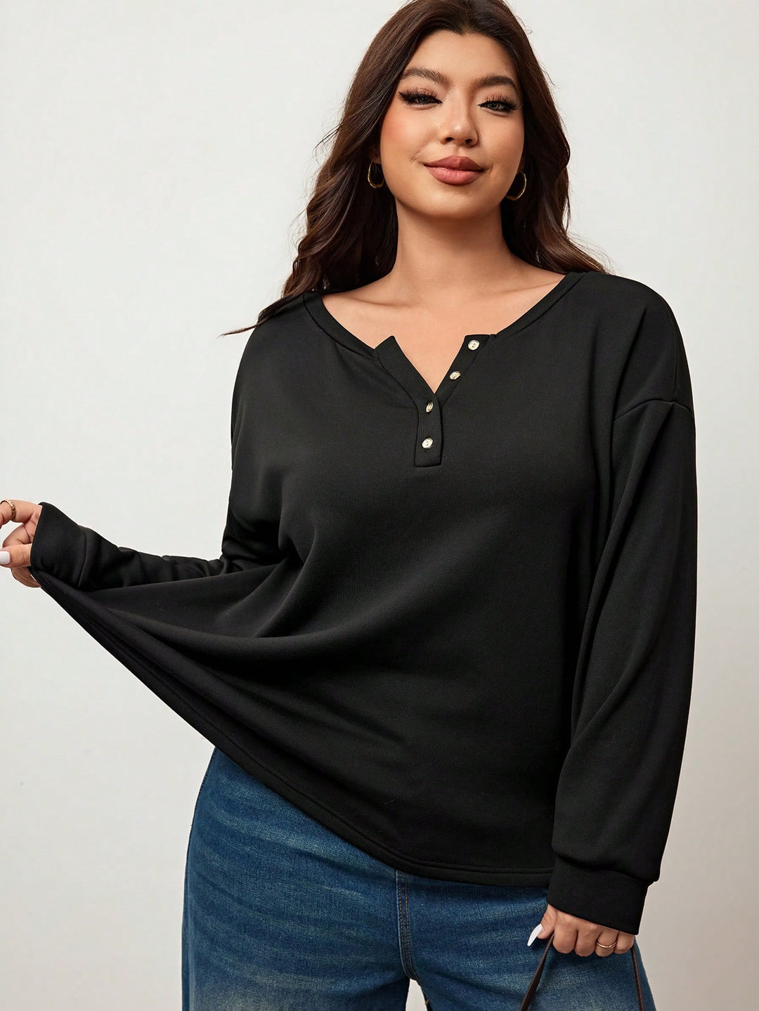 SHEIN blúz, fekete
