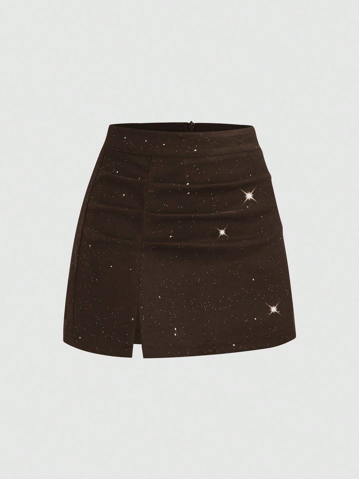 SHEIN mini szoknya, bordó