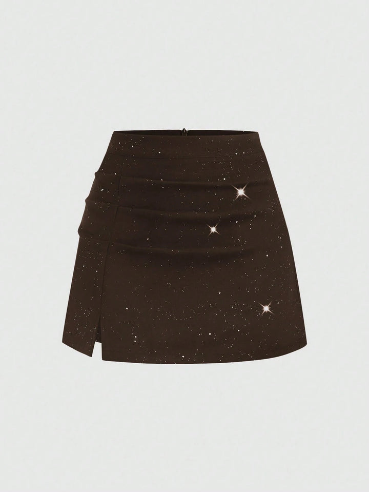 SHEIN mini szoknya, bordó
