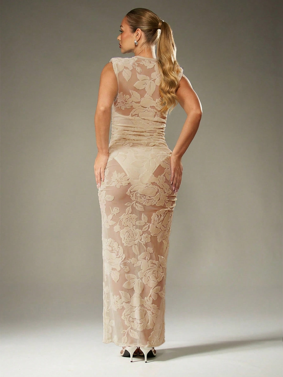 SHEIN Maxi Dress, Beige