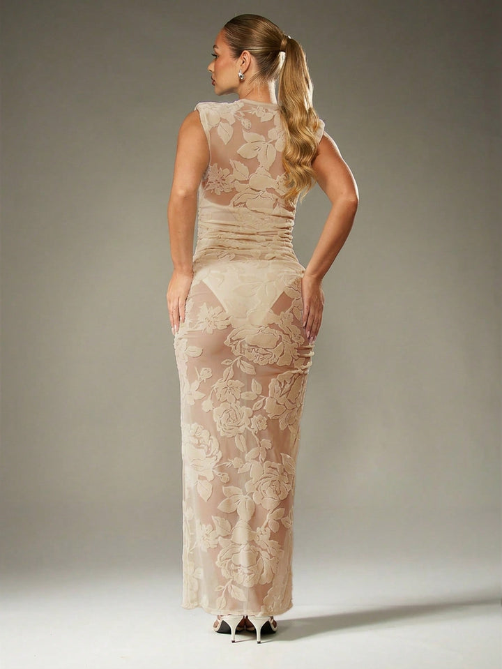SHEIN Maxi Dress, Beige