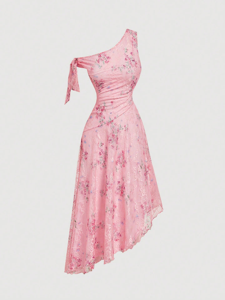 Rochie midi SHEIN, roz
