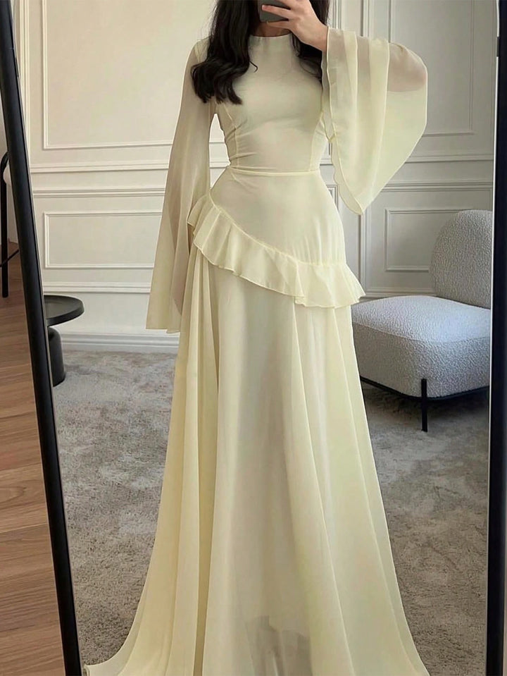 Rochie maxi SHEIN, bej