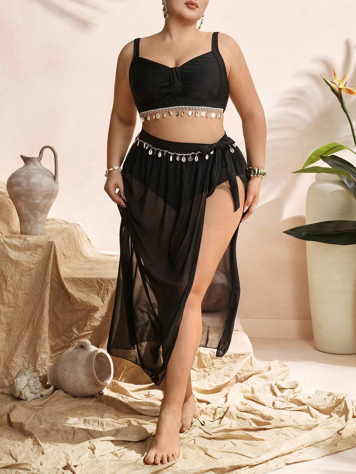 Set bikini de baie SHEIN, negru