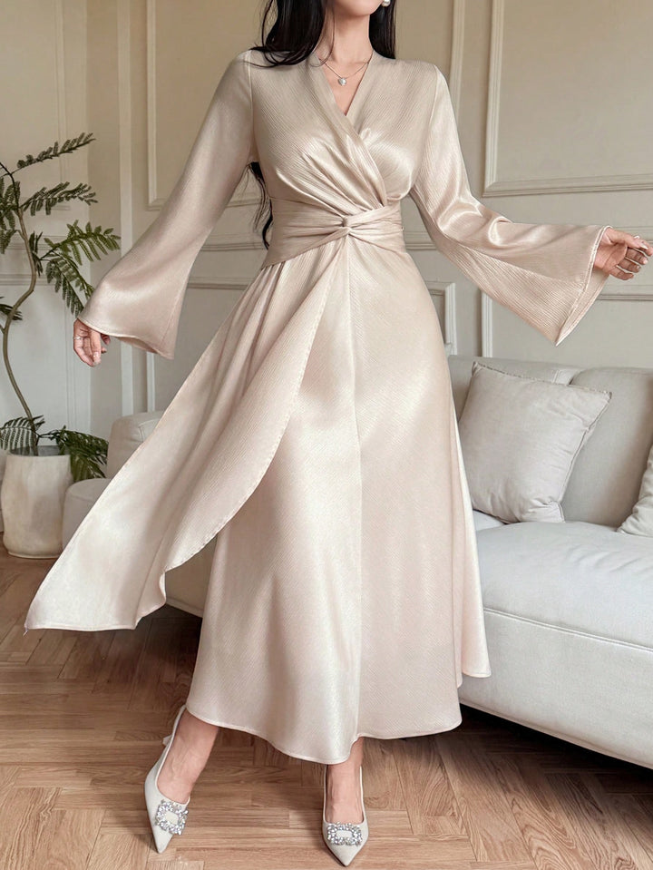 Rochie maxi SHEIN, bej