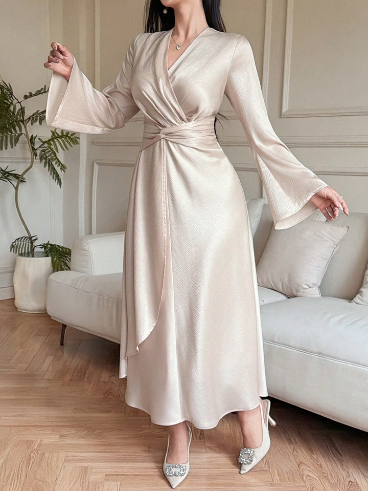 Rochie maxi SHEIN, bej