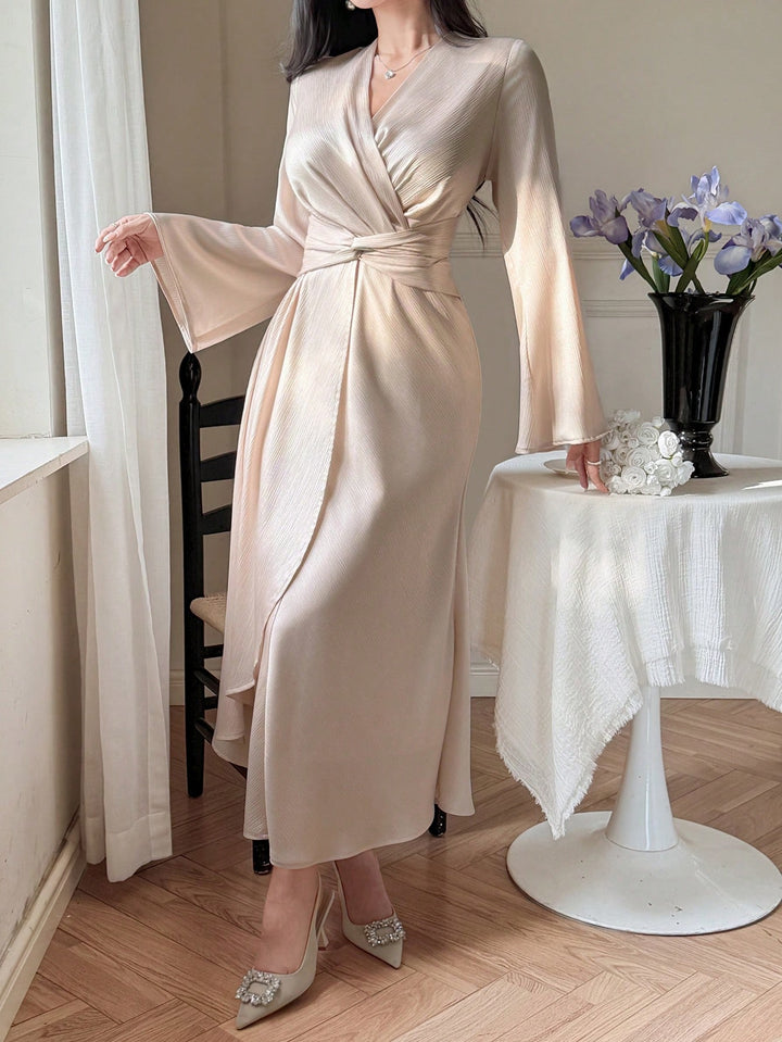 Rochie maxi SHEIN, bej