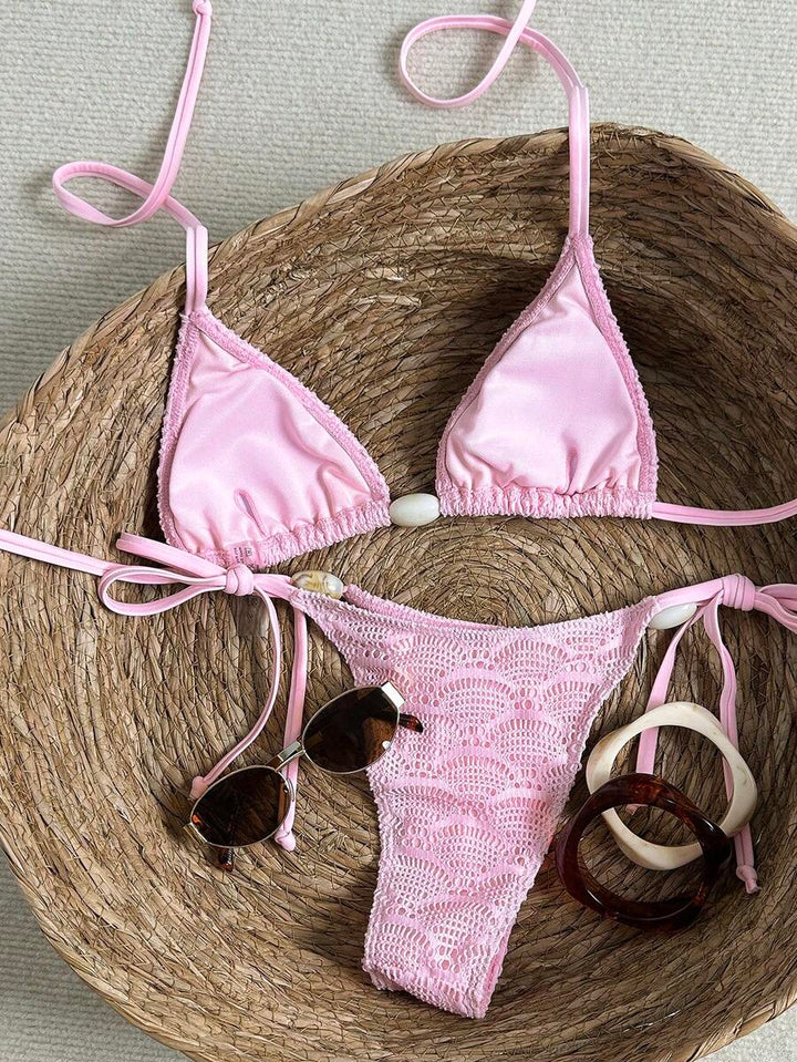 Costum de baie SHEIN, roz