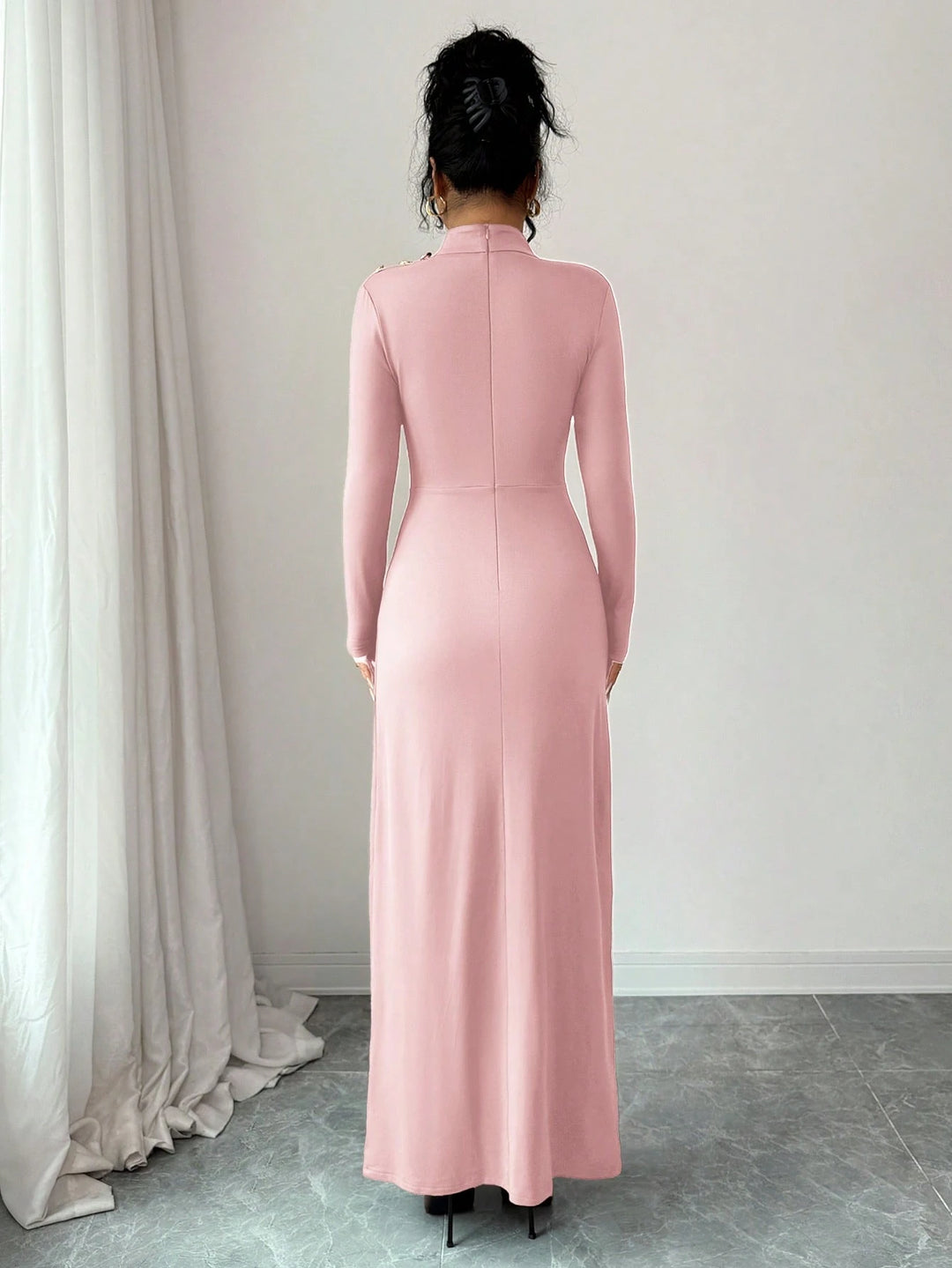 SHEIN maxi ruha, rózsaszín