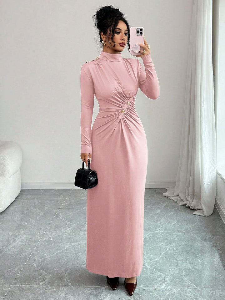 SHEIN maxi ruha, rózsaszín