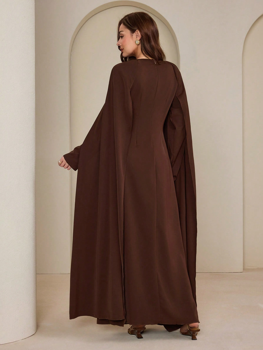 SHEIN maxi ruha, barna