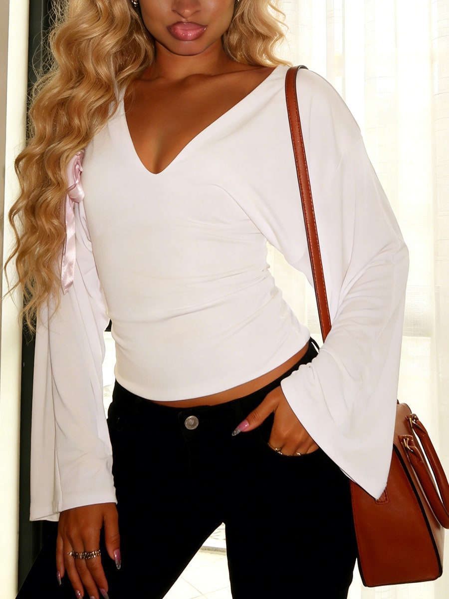 Top SHEIN, alb