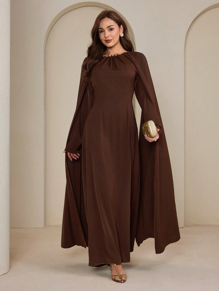 SHEIN maxi ruha, barna