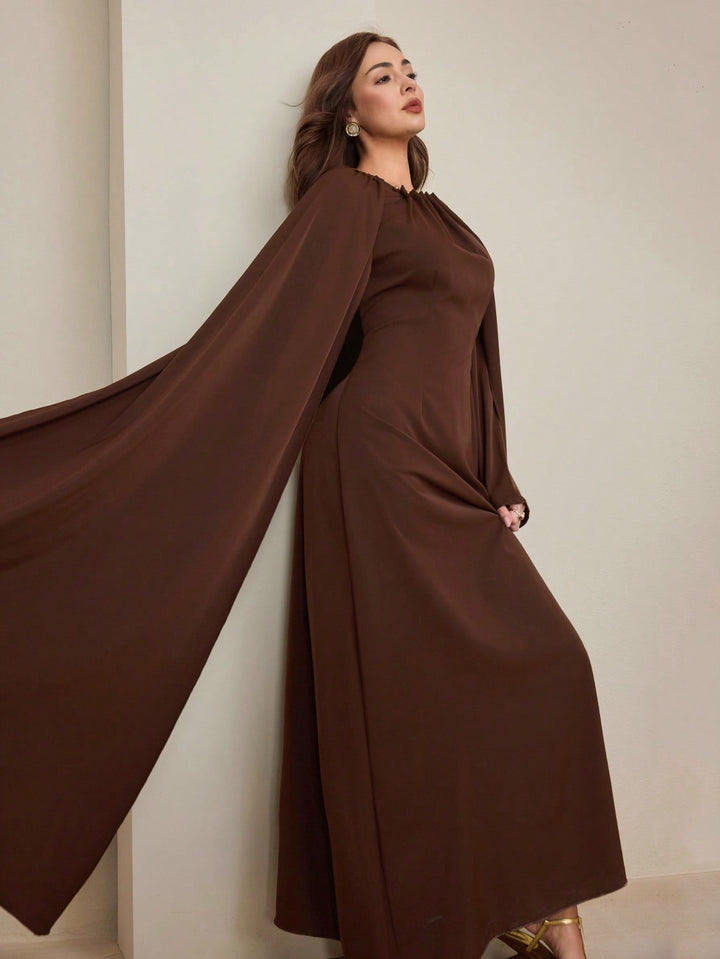 SHEIN maxi ruha, barna