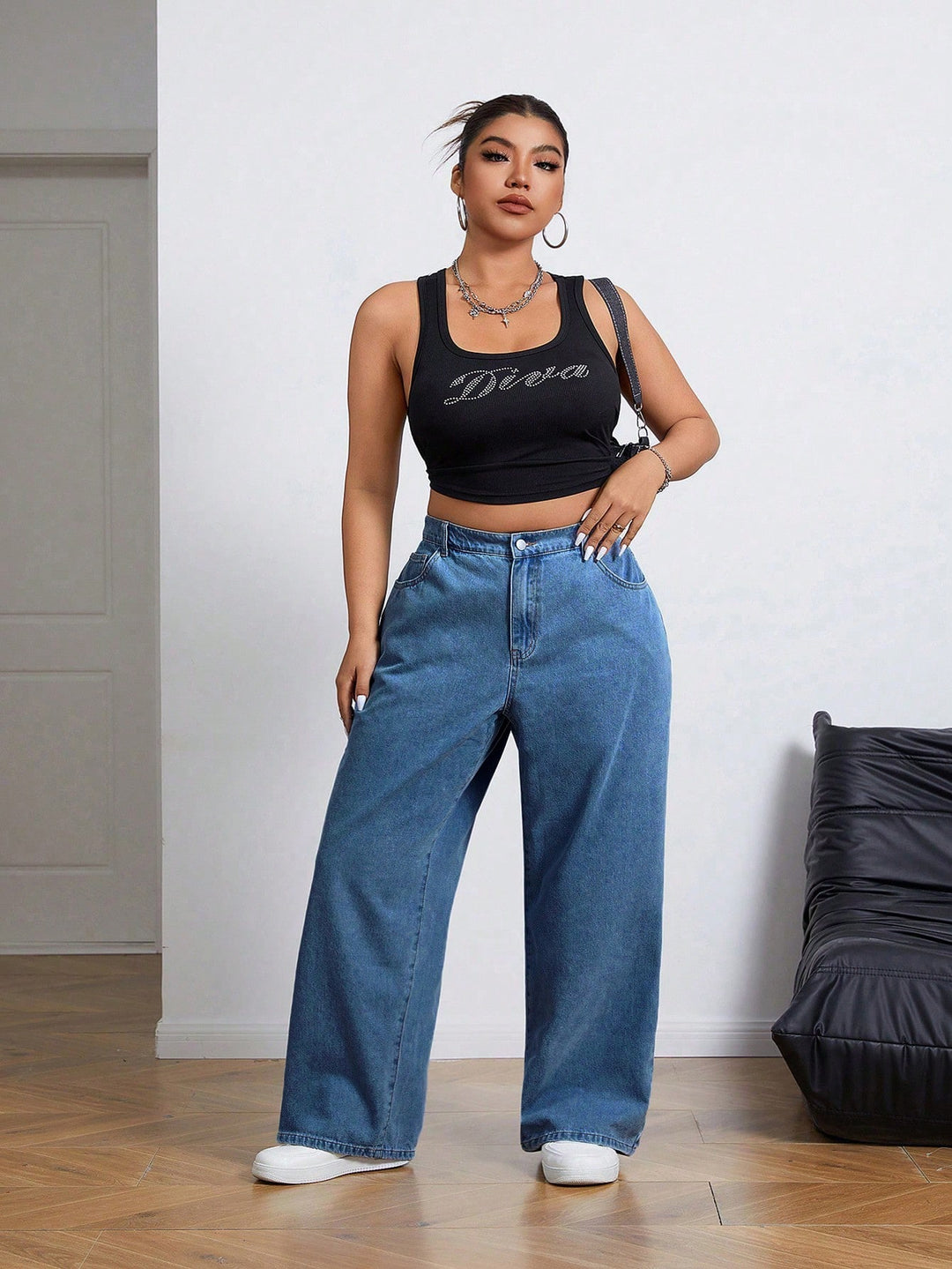 Jeans SHEIN, albastru