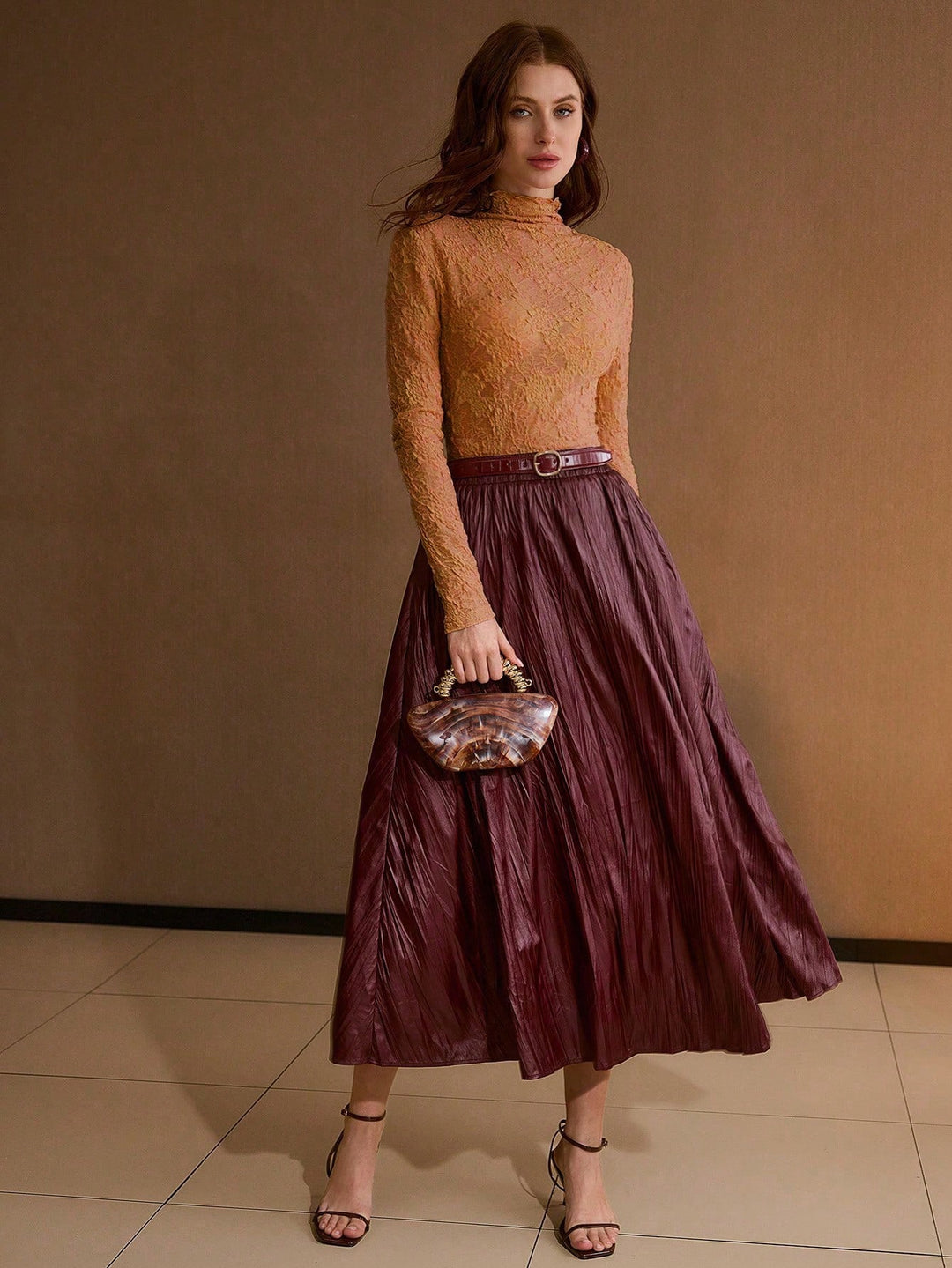 SHEIN póló, khaki