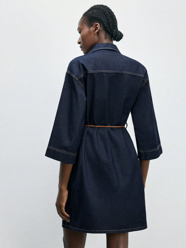 SHEIN kék farmerruha