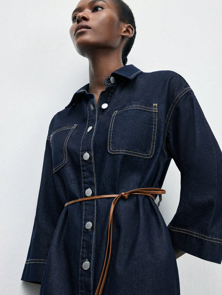 SHEIN kék farmerruha