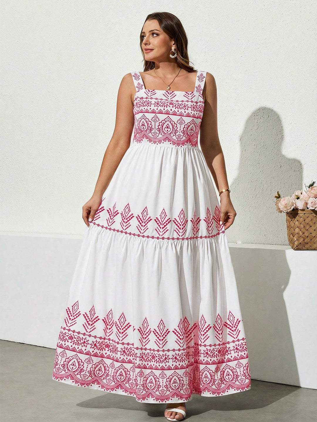 Rochie maxi SHEIN, mix culori