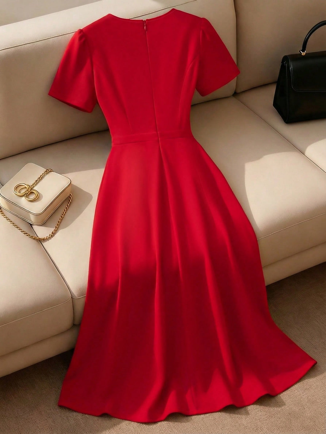 Rochie midi SHEIN, roșu
