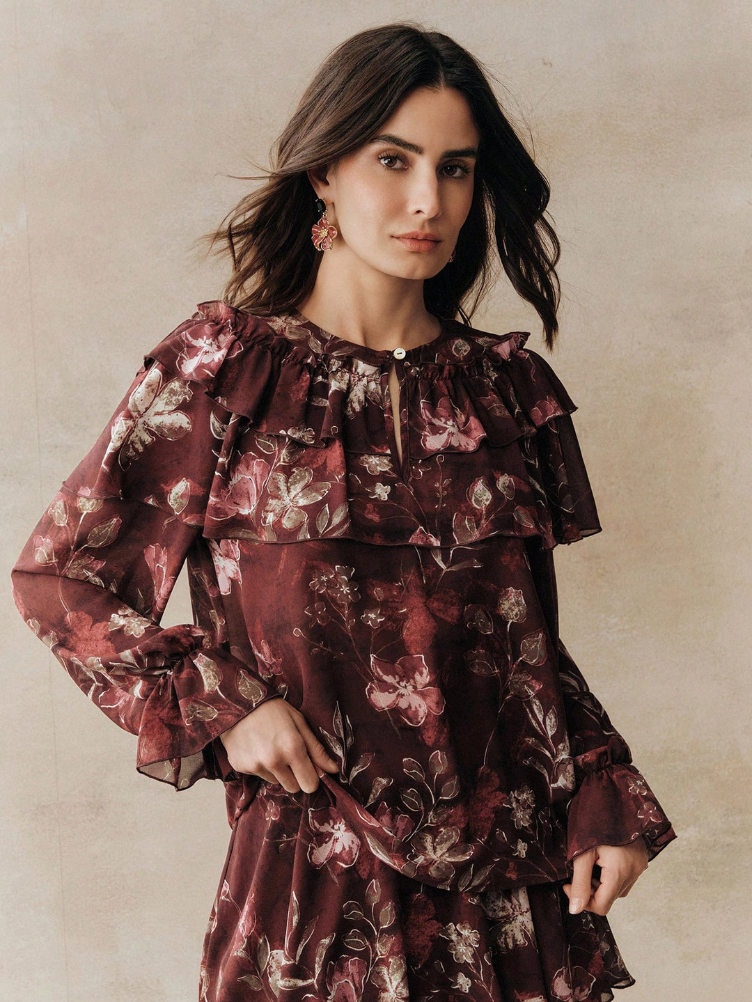 Bluza SHEIN, vișiniu