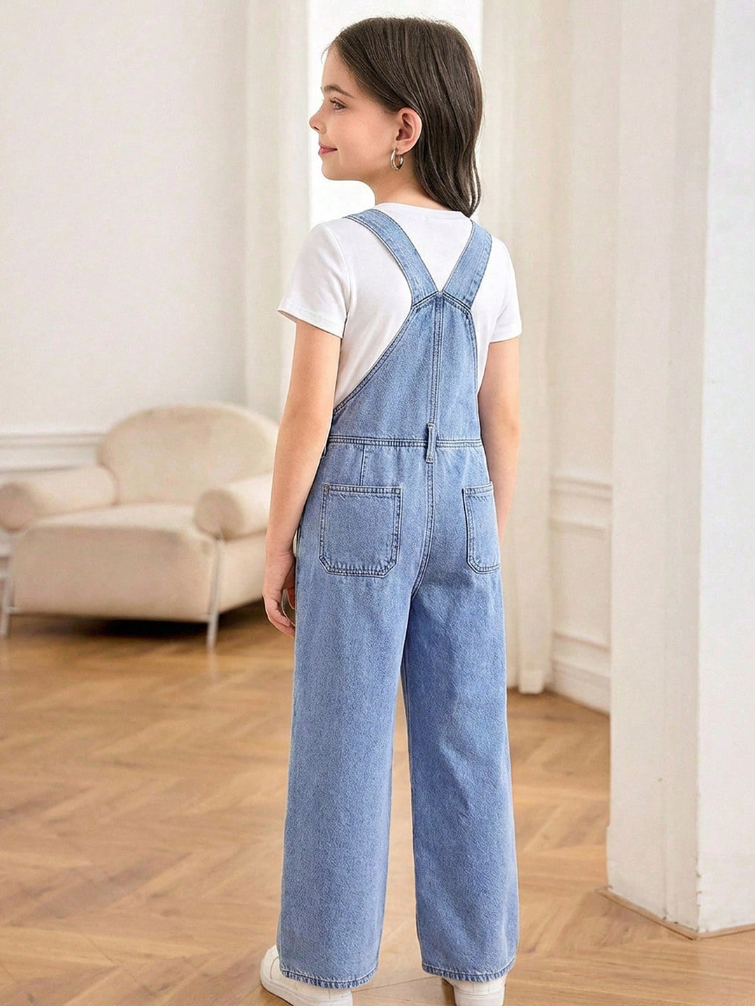 SHEIN kék farmer overál