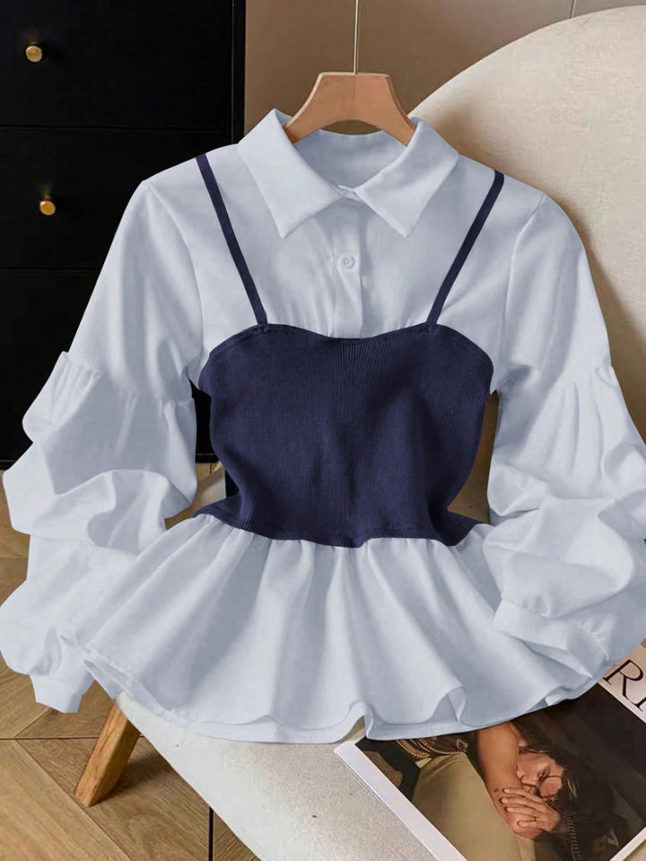 Top SHEIN, albastru