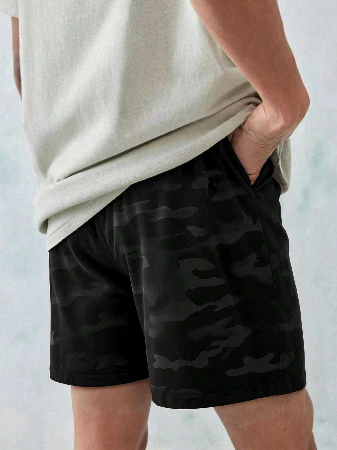 Pantaloni scurți SHEIN, negru