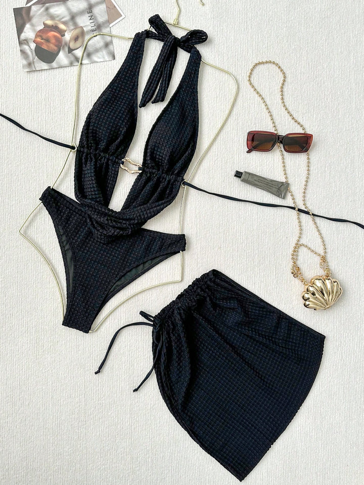 Set bikini SHEIN, negru