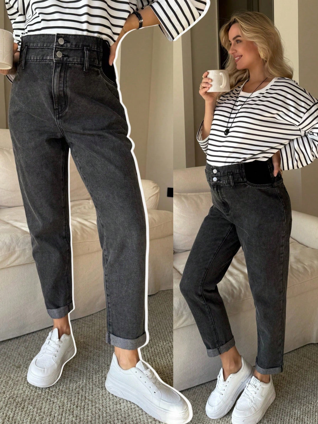 Jeans SHEIN, negru