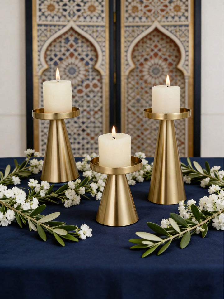 Set suport lumânare SHEIN, auriu