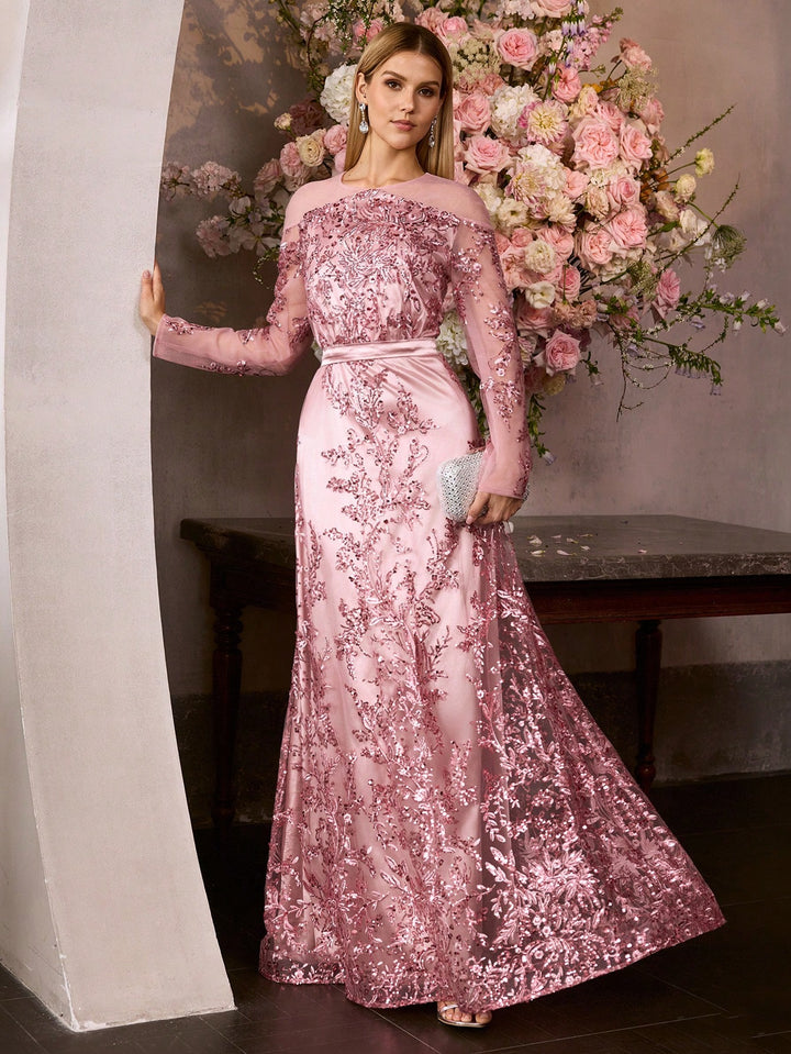 Rochie de ocazie SHEIN, roz