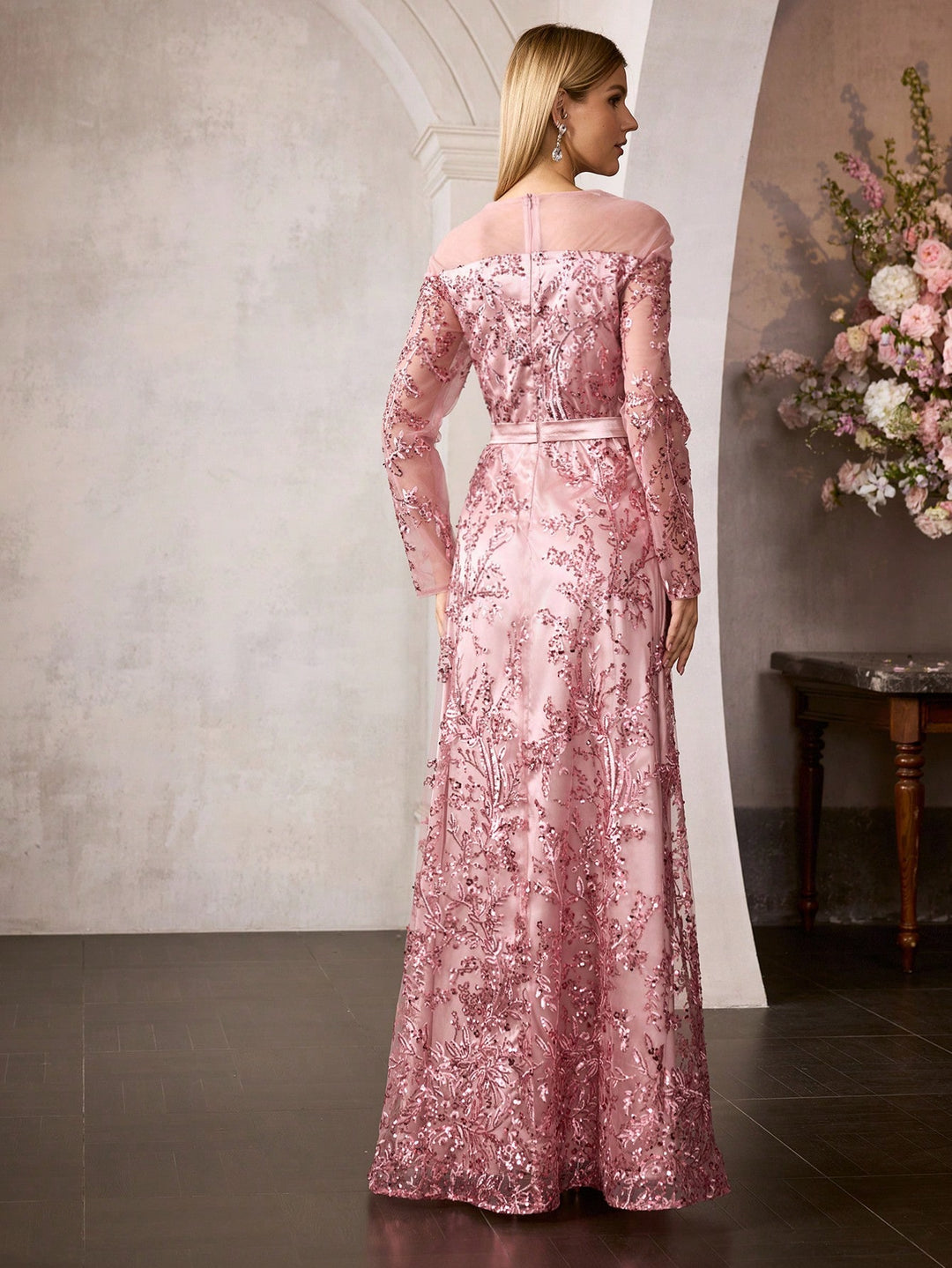 Rochie de ocazie SHEIN, roz